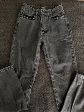 BDG Faded Black High-Rise Mom Jeans